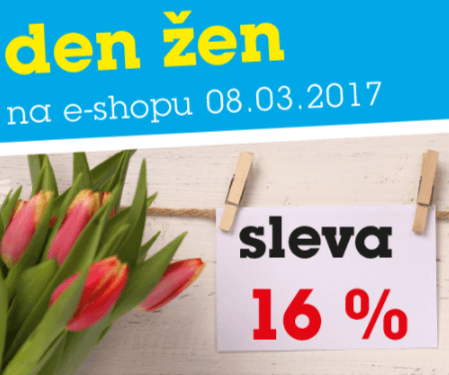 Sleva 16% na vše - i zlevněné