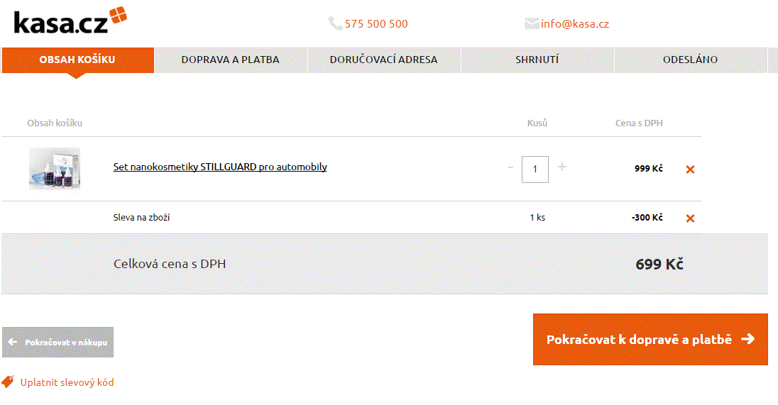 Set nanokosmetiky Stillguard (automobily)