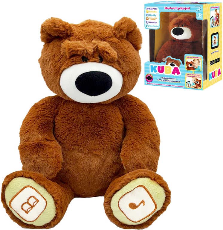 Interaktivní medvídek Kuba 35cm