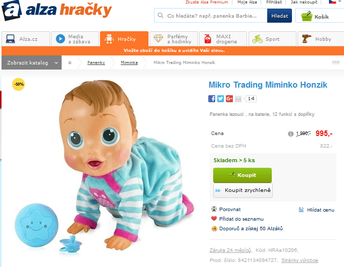 Interaktivní miminko Honzík