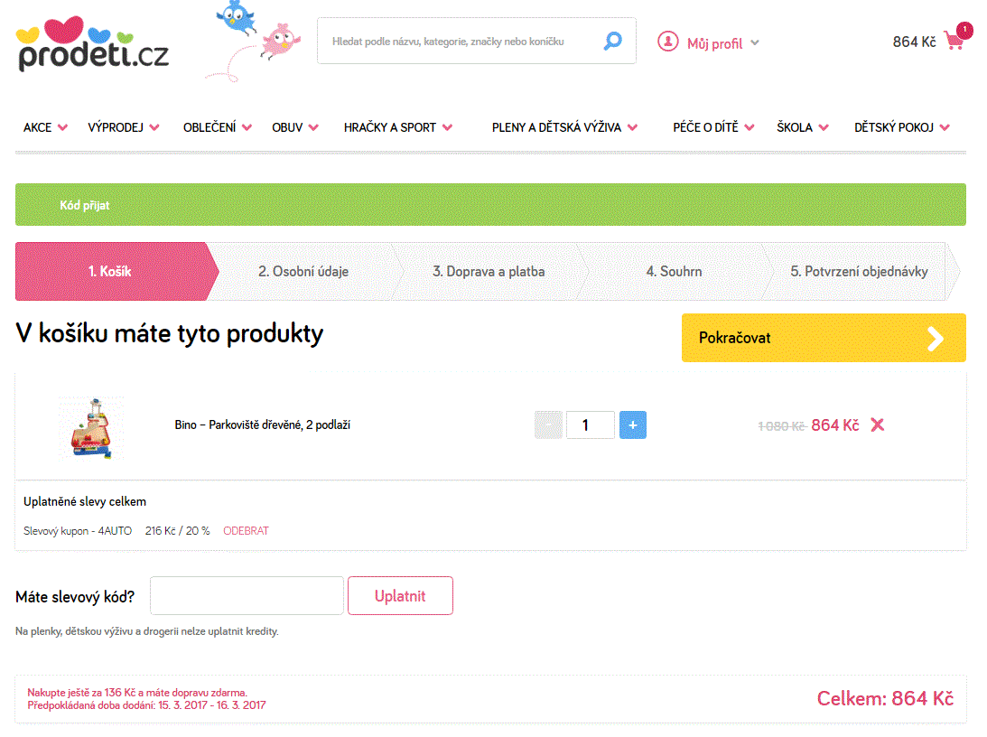 Parkoviště dřevěné Bino, 2 podlaží