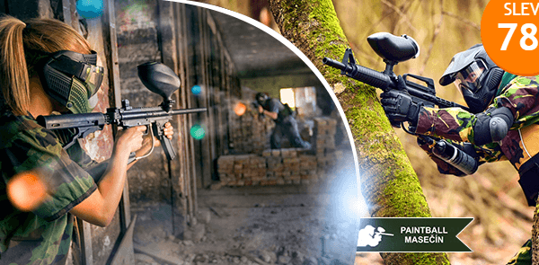 4 hodiny paintballu pro 1 osobu