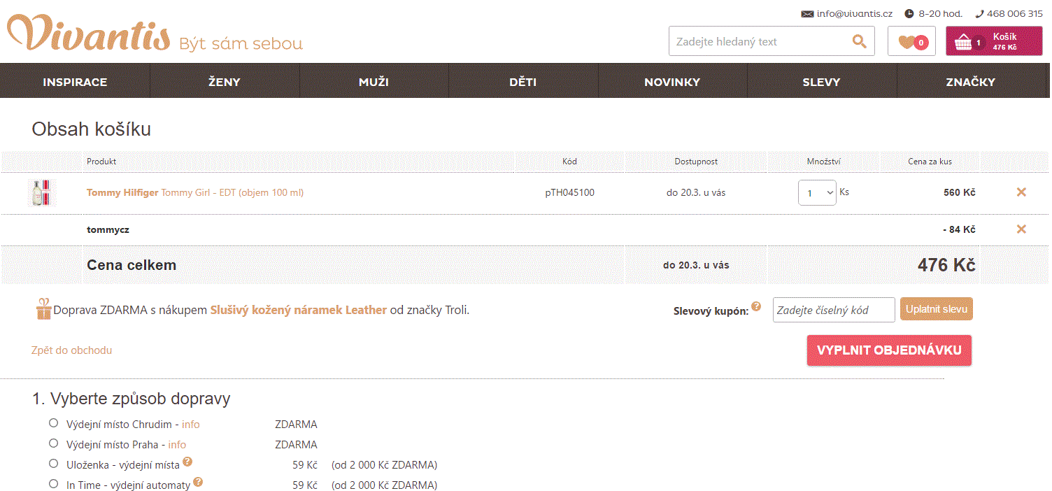 Sleva 15% na značku Tommy Hilfiger