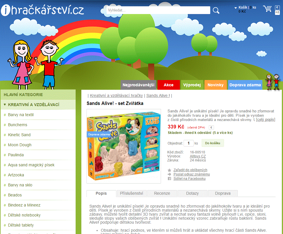 Sands Alive! - set Zvířátka