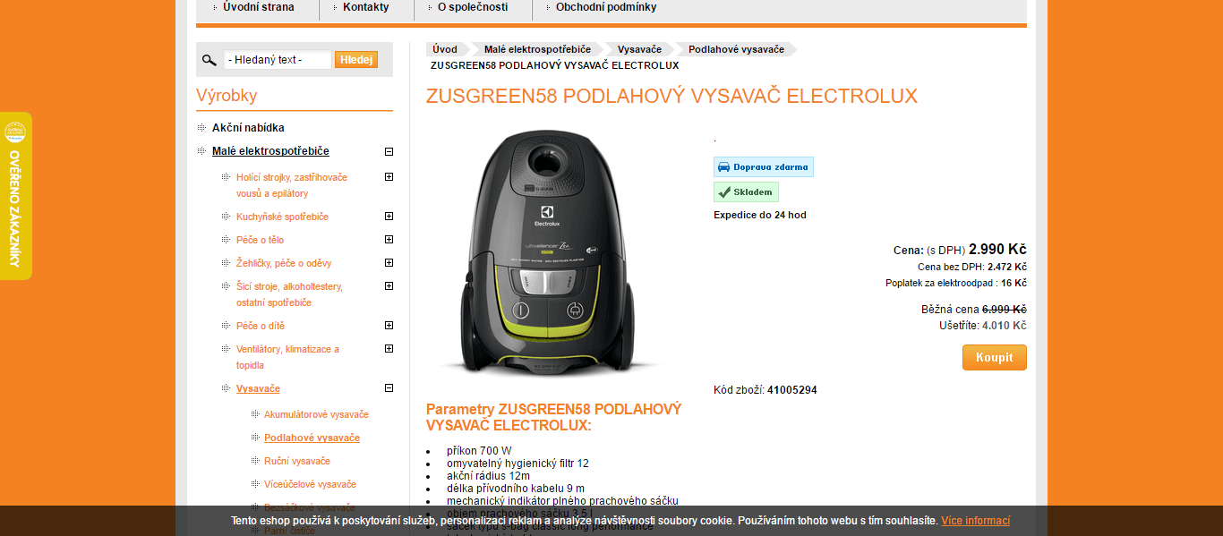 Vysavač Electrolux UltraSilencer ZEN 