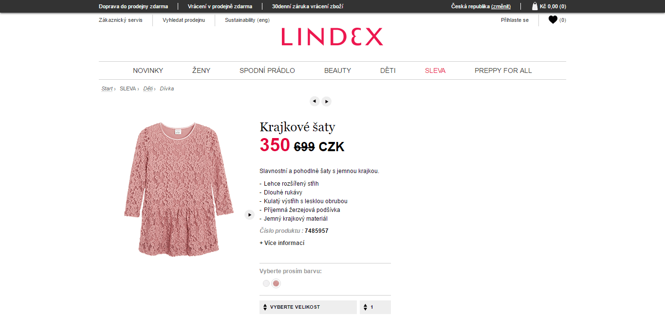 Výprodej módy v Lindex