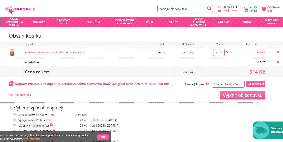 Vonná svíčka Yankee Candle Grapefruit 340 g