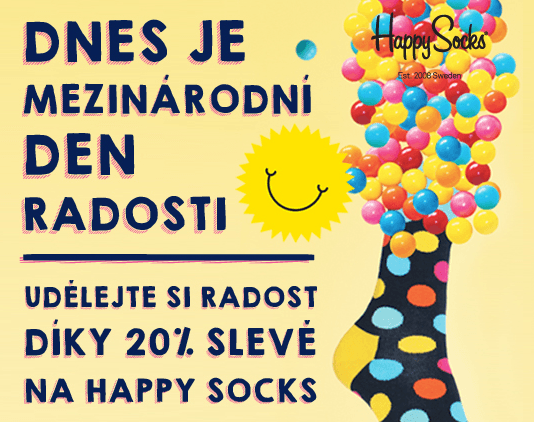 Sleva 20% na Happy Socks