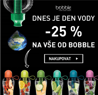 Sleva 25% na vše od Bobble