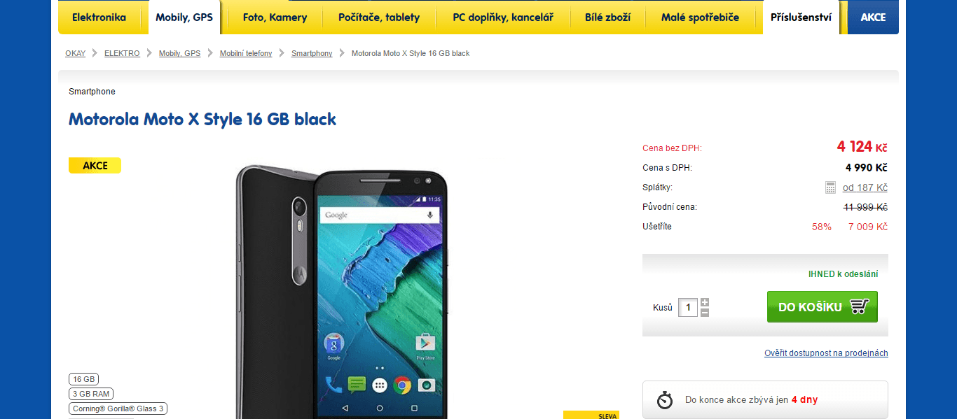 Motorola, 6x 1,8GHz, 3GB RAM, 21MPx, 5,7"