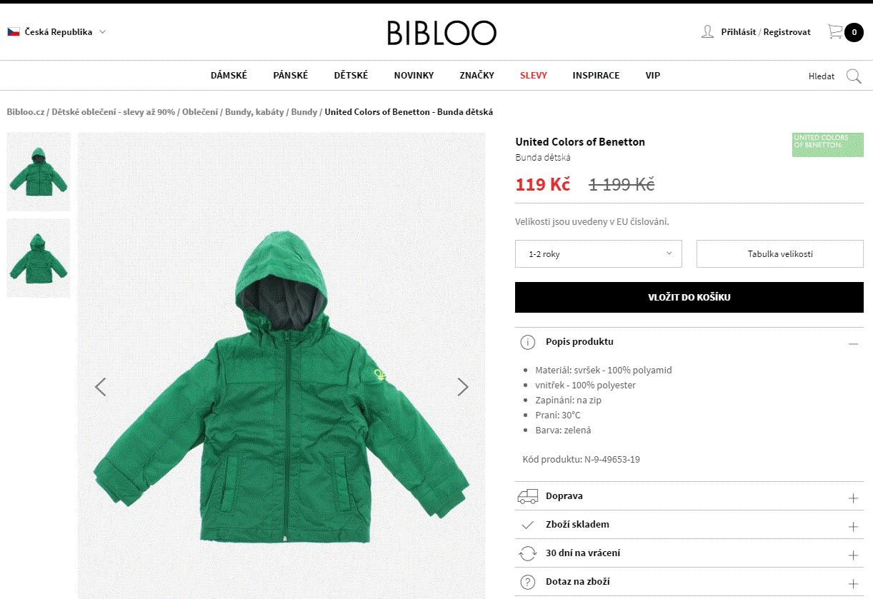 Bibloo - výprodej dětského oblečení