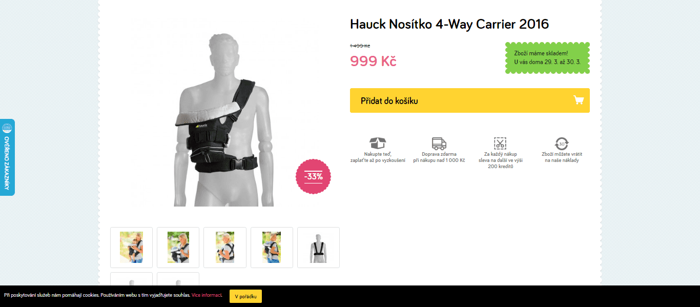 Nosítko Hauck 4 Way Carrier 2016 