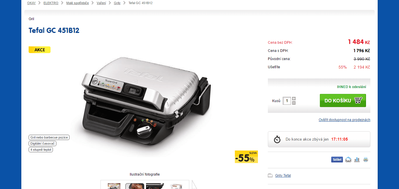 Kontaktní gril Tefal SuperGrill 