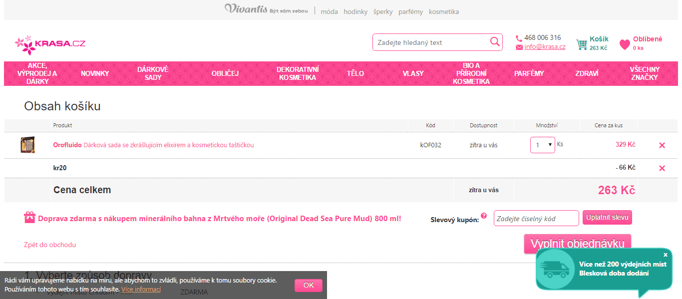 Sleva 20% na kosmetiku (i z výprodeje)