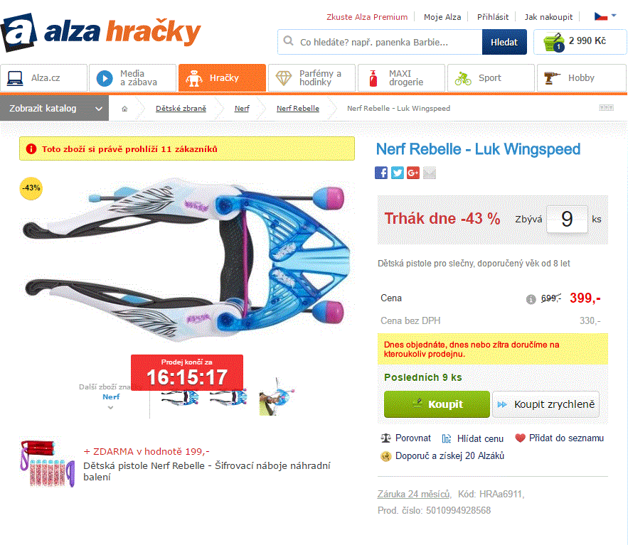 Nerf Rebelle - Luk Wingspeed