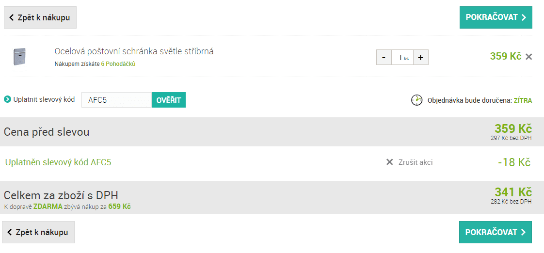 Poštovní schránka Richter 25cm