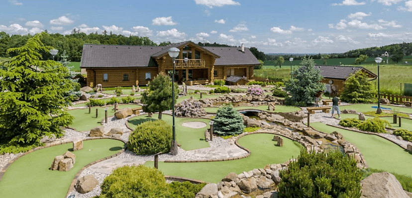 90minutová hra adventure golfu 