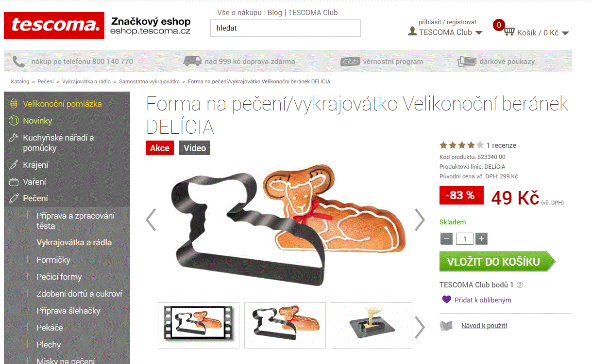 Velikonoční vykrajovátka Tescoma