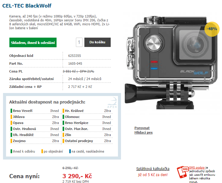 Super HD, outdoor kamera, CelTec, Sony, 16Mpx