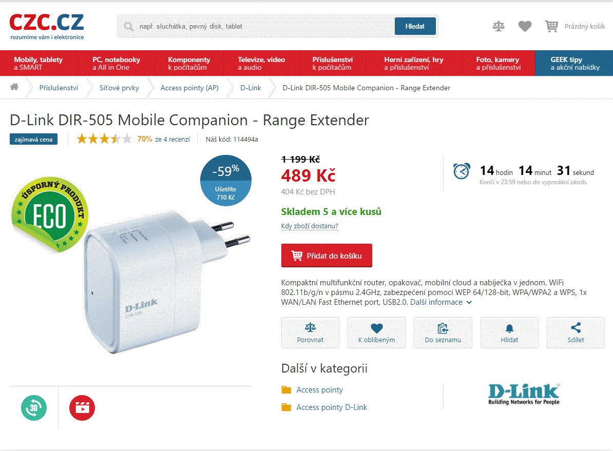 Kompaktní multifunkční router D-Link