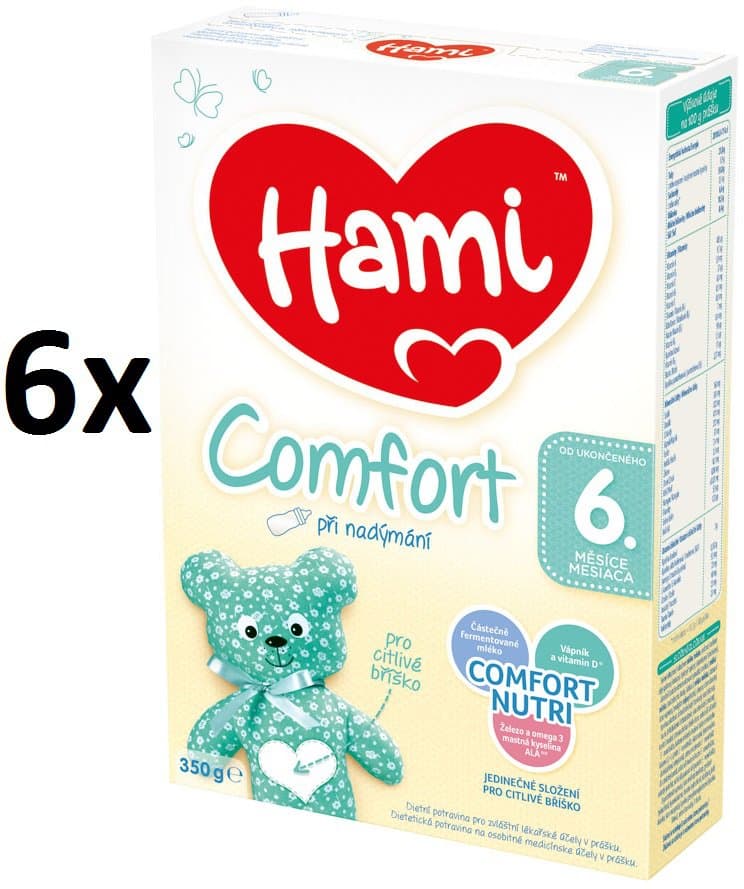 Kojenecké mléko Hami 2 Comfort, 6x350g