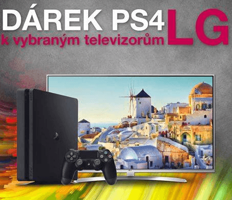 K nákupu TV zdarma Playstation 4