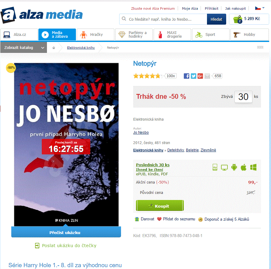 Netopýr - Jo Nesbo (e-kniha)