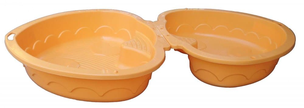 Pískoviště/bazének srdce s krytem oranžová