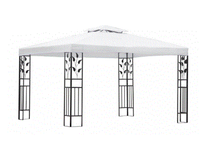 Zahradní altán bílý 3 x 4 m
