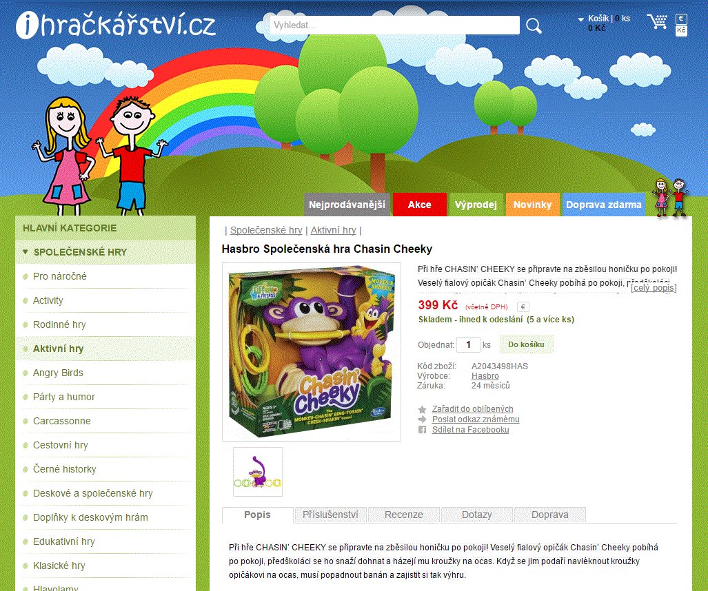 Společenská hra Chasin Cheeky