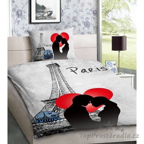3D povlečení Paris Love - 140x200