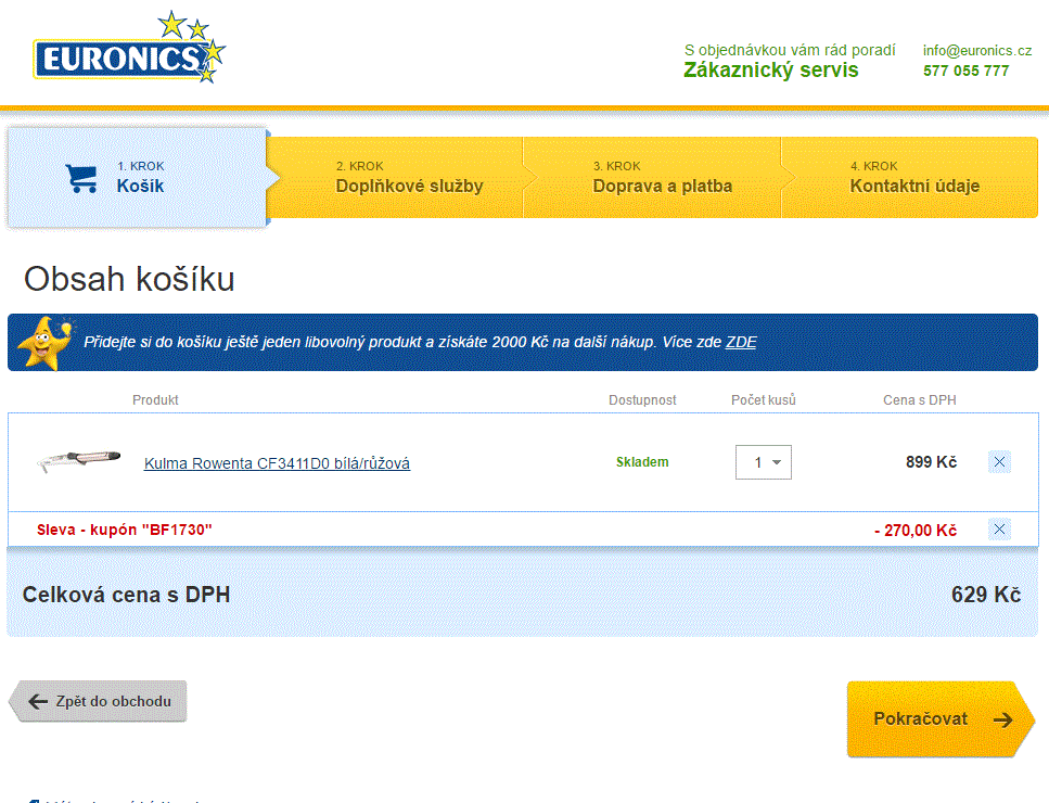 Kulma Rowenta CF3411D0 bílá/růžová