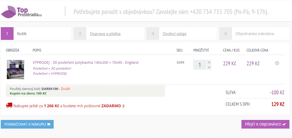 3D povlečení England - 140x200
