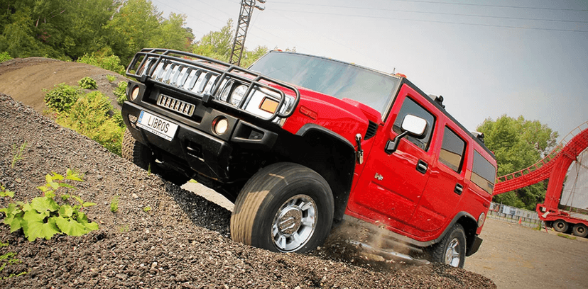 30 minut v terénním vozidle Hummer H2