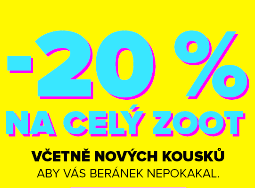 Sleva 20% na vše v ZOOT