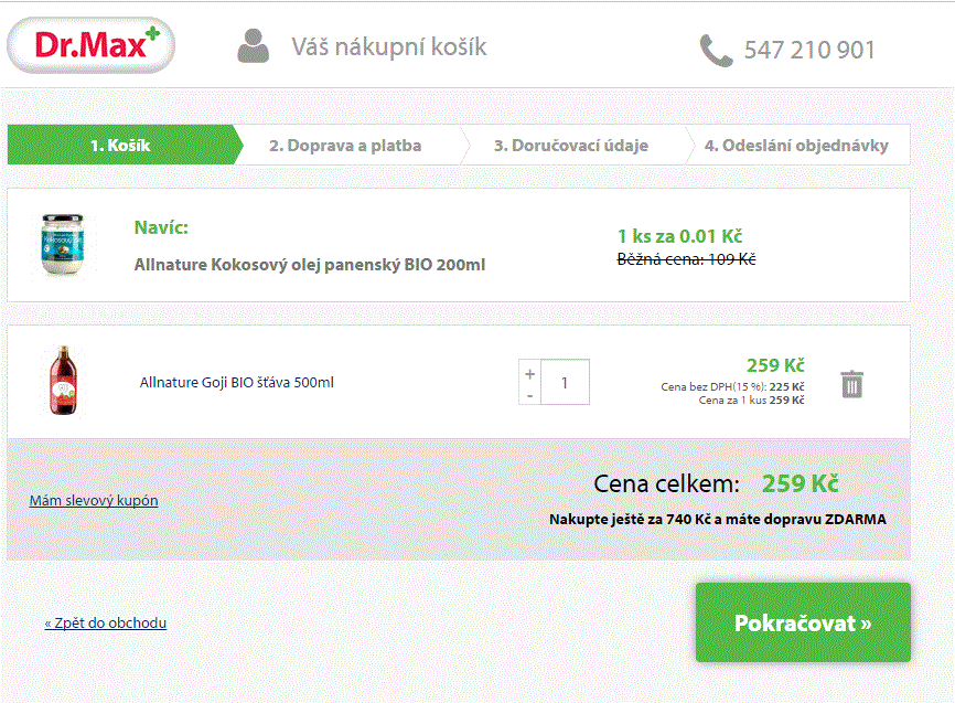Goji BIO šťáva 500ml + Kokosový olej BIO 200 ml