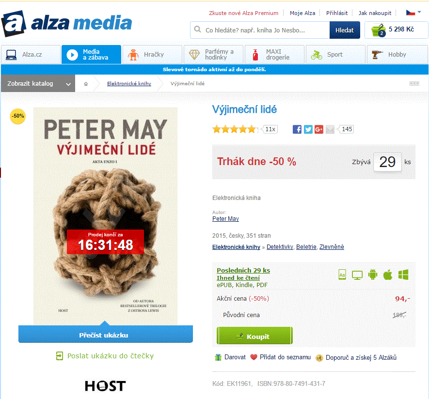 Výjimeční lidé - Peter May (e-kniha)