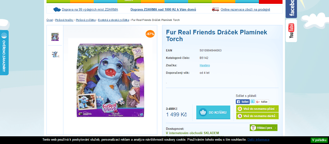 Interaktivní hračka Hasbro dráček