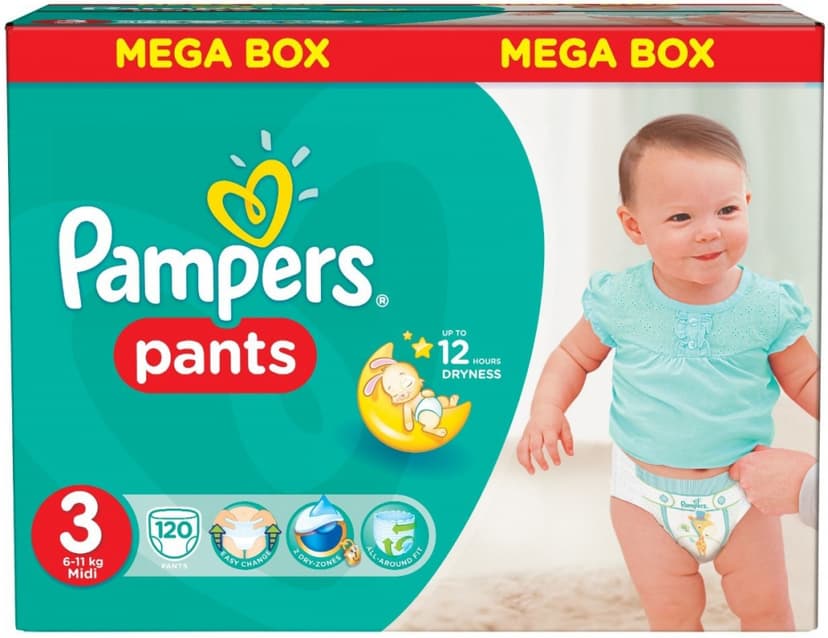 Pampers ActivePants Midi, 120 ks