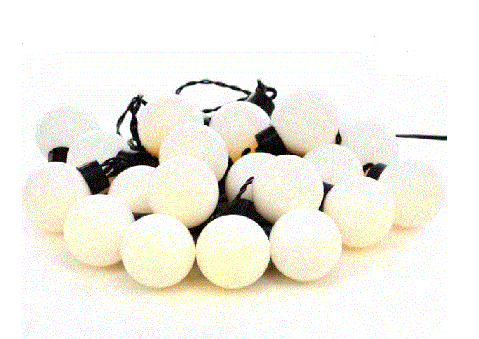 Zahradní párty osvětlení - 20 LED teple bílá