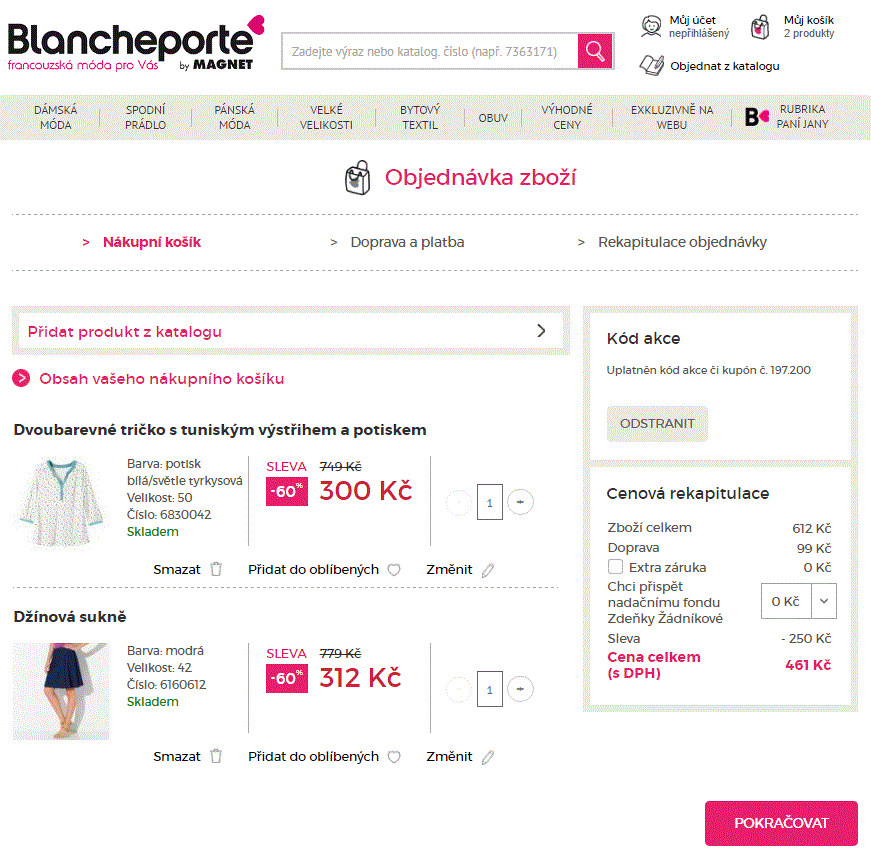 Blancheporte.cz - výprodej slevy až 60%