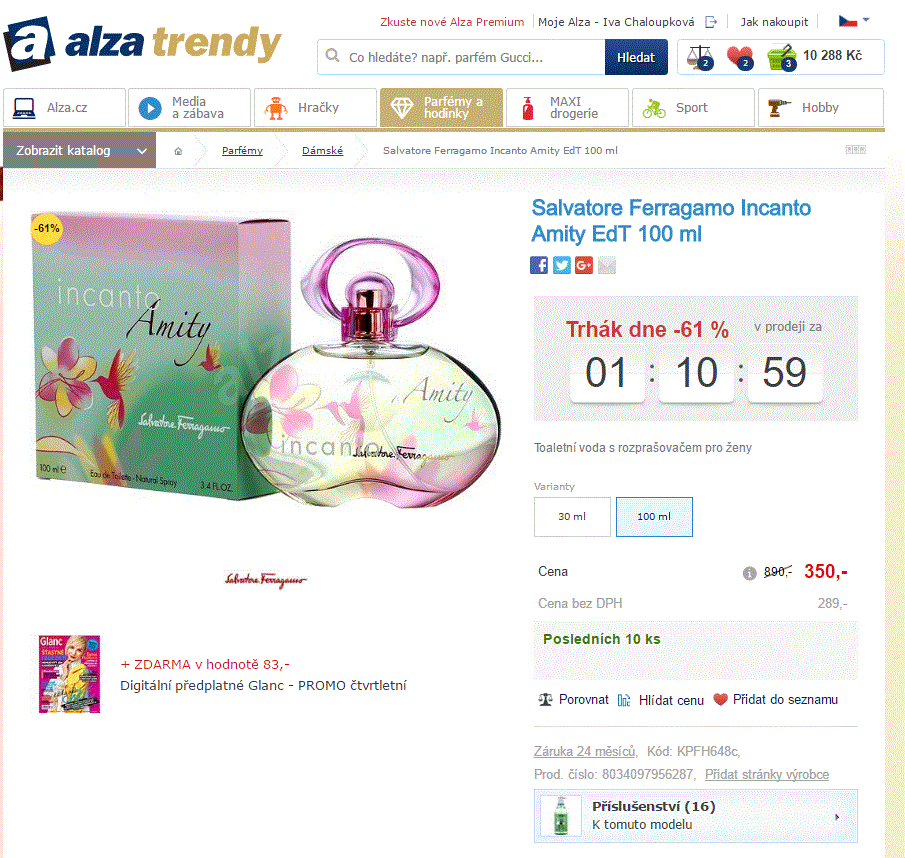 Salvatore Ferragamo Incanto Amity EdT 100 ml