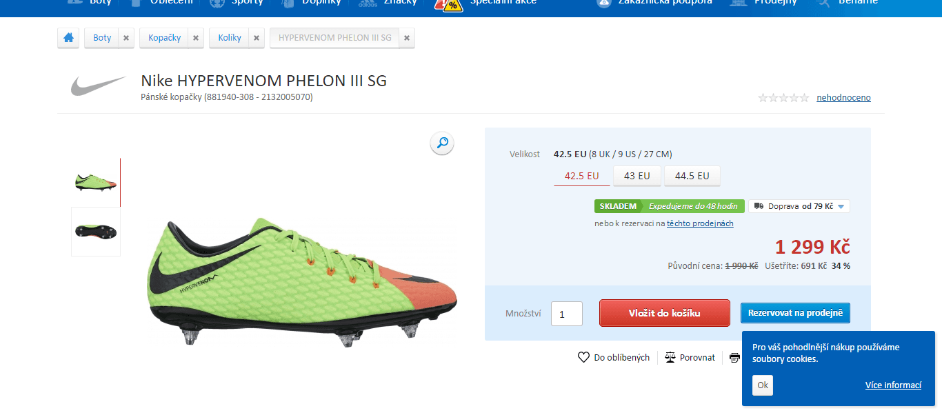 Kopačky Nike Hypervenom III 3 Phelon SG