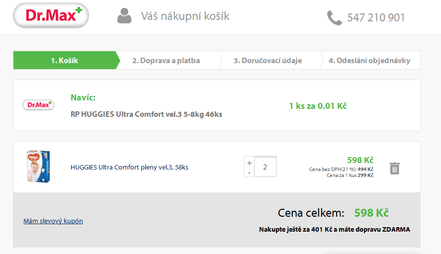 Dětské plenky Huggies Ultra Comfort