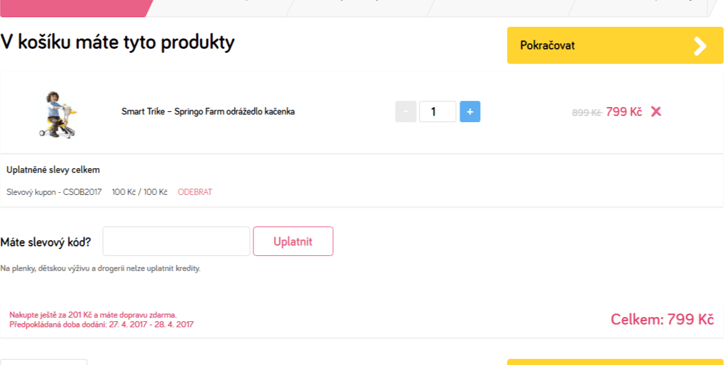 Odrážedlo, pohupovadlo Smart Trike