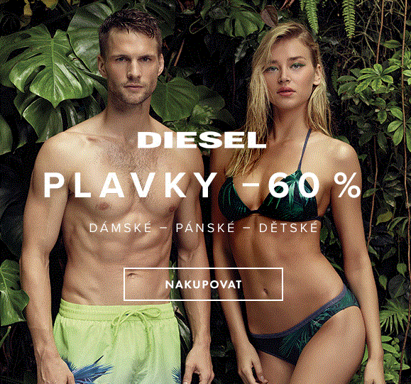 Sleva 60% na plavky Diesel