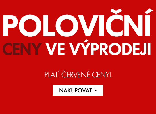 Sleva 50% na výprodeje