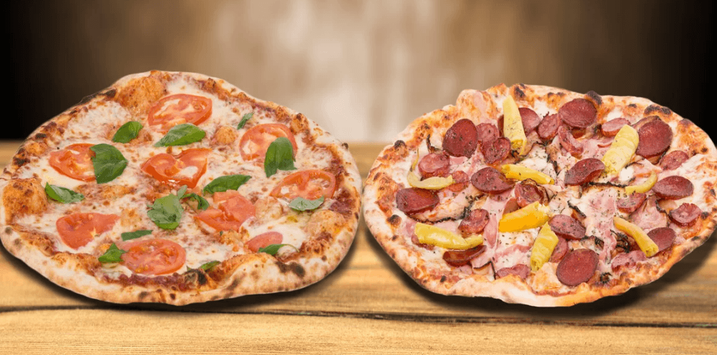 Dvě pizzy (32 cm) dle výběru + dovoz zdarma