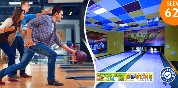 1hodina bowlingu až pro 8 osob