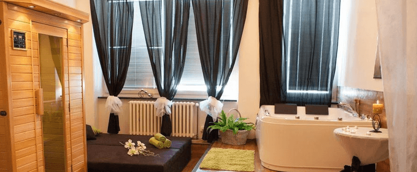 Privátní vířivka a sauna pro dva v délce 90 min 